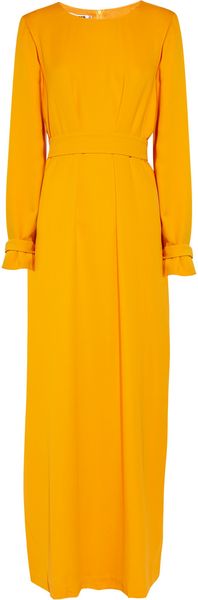 Jil Sander Helado Double Silkcrepe Dress - Lyst