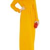 Jil Sander Helado Double Silkcrepe Dress in Yellow (marigold) - Lyst