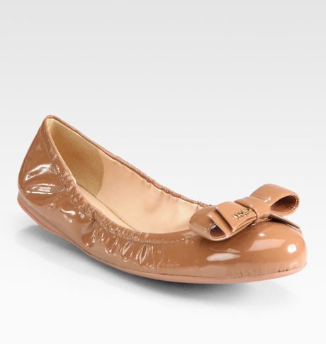 prada ballerina flats with bow