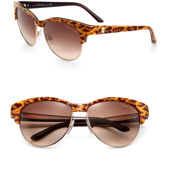 Roberto Cavalli Melograno Animal Print Sunglasses - Lyst