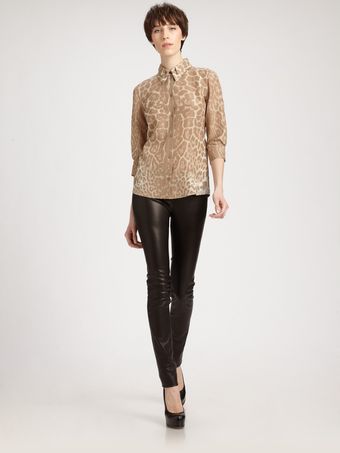  Stretch Leather Leggings 