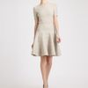 Yves Saint Laurent Wool Knit Dress in Gray (pearl) - Lyst