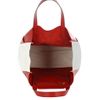 Anya Hindmarch Raw Nevis Tricolour Tote in White (red) - Lyst