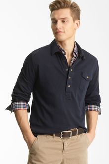 Billy Reid Snap Polo - Lyst