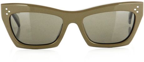 Celine Retro 50s Sunglasses in Khaki (moss) - Lyst
