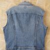 Free People Vintage Distressed Denim Vest in Blue - Lyst