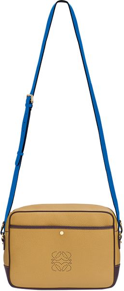 Loewe Blue Lars Oro Shoulder Bag in Brown (blue) - Lyst