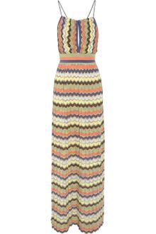 M Missoni Crochet Knit Cotton Blend Maxi Dress - Lyst