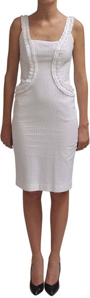 Mcq By Alexander Mcqueen Dress in Cotton Broderie Anglaise in White - Lyst