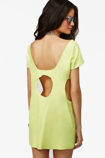 Nasty Gal Odyssey Dress Lime - Lyst