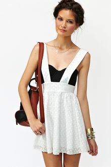 Nasty Gal Lace Suspender Skirt - Lyst