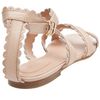 See By Chloé Scalloped Flat Sandal in Beige (nude) - Lyst