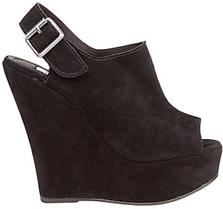 Steve Madden Wearme Wedge Shoes in Black (black suede) | Lyst