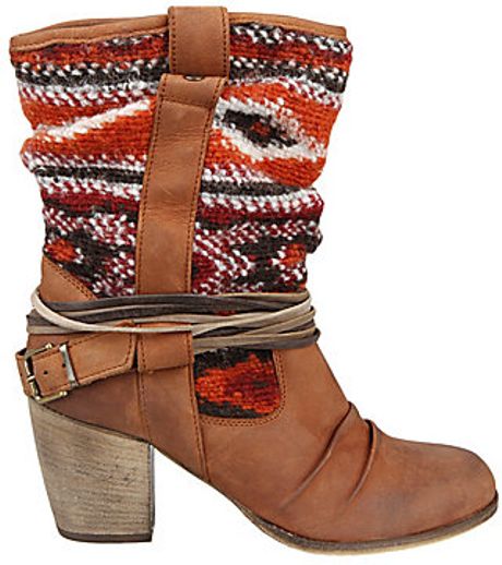 steve madden cognac leather booties