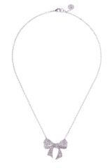 Ted Baker Pave Crystal Small Bow Necklace