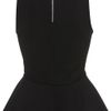 Topshop Panel Peplum Shell Top in Black - Lyst