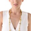 Tory Burch Framed Ball Necklace in Gold - Lyst