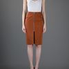 Acne Harlow Rustic Skirt in Brown - Lyst