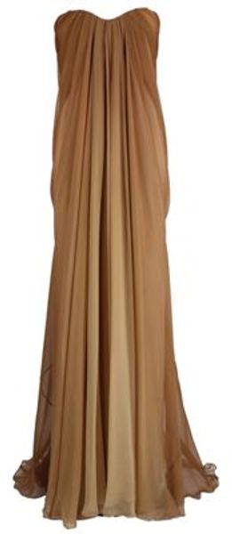 Alexander Mcqueen Alexander Mcqueen Gown in Brown - Lyst