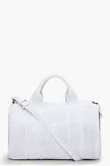 Alexander Wang Grey Rocco Mini Duffle Bag