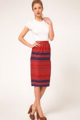 ASOS Collection  Stripe Midi Pencil Skirt