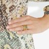 Aurelie Bidermann Mendoza Goldplated Enameled Ring in Gold - Lyst