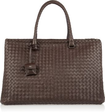 Bottega Veneta Intrecciato Leather Tote - Lyst