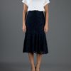 Carven Lace Skirt in Blue (navy) - Lyst