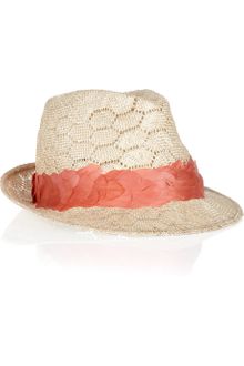 Eugenia Kim Max Featherembellished Straw Fedora - Lyst