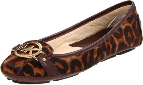 Michael By Michael Kors Fulton Moccasin in Brown (luggage printed haircalf) - Lyst