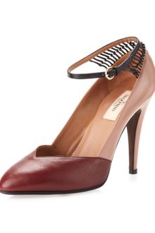 Valentino Two Tone Anklestrap Pump - Lyst