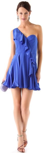 Zimmermann Phoenix Draped Dress in Blue (sapphire) - Lyst