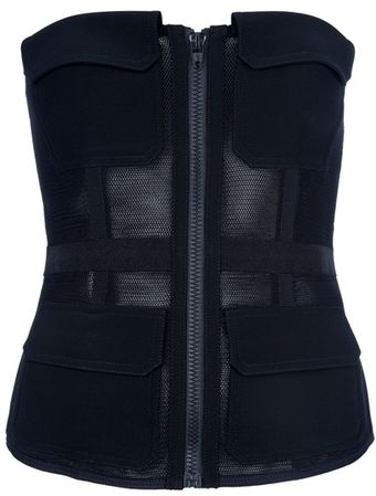 Alexander Wang Mesh Cargo Bustier - Lyst