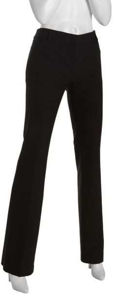 Bcbgmaxazria Black Stretch Casey Flared Leg Pants in Black - Lyst