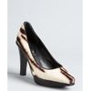 Celine Tiger Striped Calf Hair Platform Pumps in Animal (tiger) - Lyst