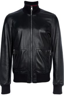 Gucci Classic Leather Jacket - Lyst