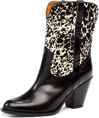  Western Boot with Calf Hair 
