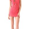 Nightcap Clothing Deep V Cap Sleeve Dress in Pink (coral) - Lyst