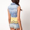River Island River Island Light Denim Sleeveless Jacket in Blue - Lyst