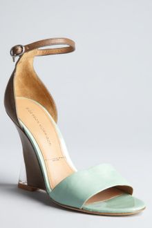 Sigerson Morrison Beryl and Brown Leather Dali Wedge Sandals - Lyst