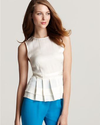 Theory Top Calyx Poignant Pleat Waist - Lyst