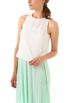 Tibi Pyramid Embroidery Tank - Lyst