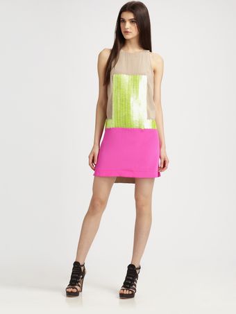  Adler Beaded Silk Dress 