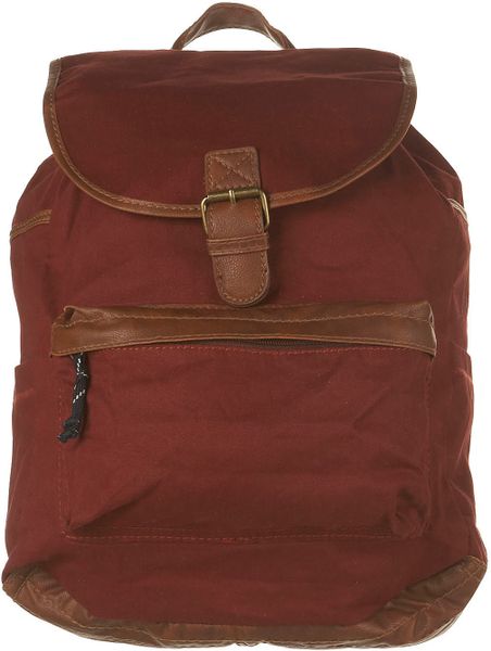 Topman Heritage Rucksack Red For Men Lyst Topman Heritage Rucksack Red For Men Lyst