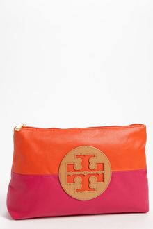 Tory Burch Large Dipped Canvas Cosmetics Case - Lyst