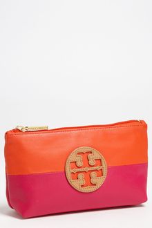 Tory Burch Small Dipped Canvas Cosmetics Case - Lyst