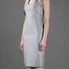 Alexander Mcqueen Houndstooth Dress in Gray (black) - Lyst