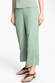 Citron Stretch Silk Crop Pants - Lyst