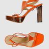 Costume National Platform Sandals in Orange - Lyst