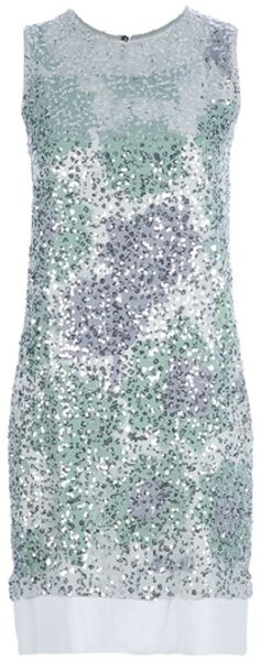 Diane Von Furstenberg Sequin Dress - Lyst